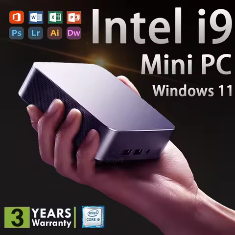 Core Intel I9 Mini PC 【3-year warranty】2026 New Portable Mini PC Gamer Intel Core I9 10980HK Windows