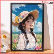 【SG stock】puzzle frame 1000 pcs puzzle frame 500 pieces wall painting with frame photocard frame pho