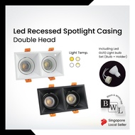 BWL LED Anti Glare Spotlight GU10 Recessed 8W 10W 18W Tri-Tone Single Tone Feature Wall Accent Light