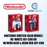 Nintendo Switch (OLED Model) W/White Joy-Con or L/Neon Red + R/Neon Blue