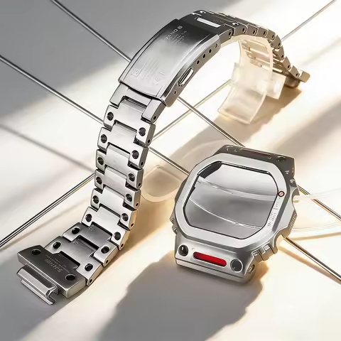For Casio G-SHOCK DW5600 mod kit GW-M5610 G-5600 GW-B5600 5600/5610 titanium alloy metal Bracelet st