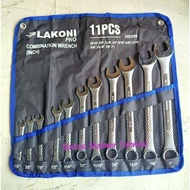 JETJO LAKONI 11 PCS SET 5/16" - 1" Combination Wrench 11pcs 5/16" - 1 Inch