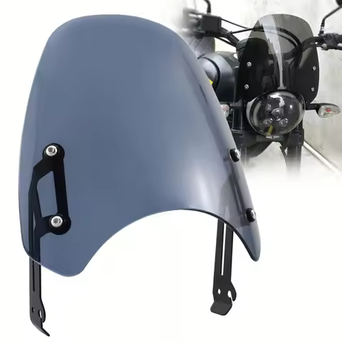 Smoke Windscreen Windshield Fly Screen Shield Wind Deflector For DUCATI Scrambler 400/803 2015-2020 