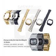 Replacement Metal Case and Strap for Casio G-shock DW-5600 watch