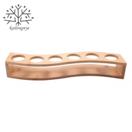 Shot Glass Holder Set-1Oz/30Ml Shot Glass Set Bamboo Shot Glass Holder, 6Pcs Shot Glass Set, Perfect