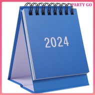 Standing Calendar 2024 Mini Desk Small Planner Household Office Decorative  uiran