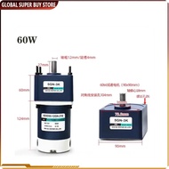 DC 12/24V 60W Permanent Magnet DC Geared Motor Adjustable Speed High Torsion Metal Micro Gear Reduce