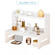 Dressing tabletop perfume skin care storage rack multifunction rack space saver student bookrack spa