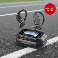 Lenovo ERAZER XP6 Wireless Earphones with Smart Color Screen Bluetooth 5.4 Open Ear Earbuds Mic Spor