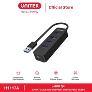 UNITEK H1117A USB 3.0 to 4 Port USB 3.0 Hub and Type-C Port 10W