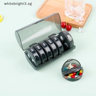 【whitebright】 Pill Organizer 2 Times a Day Weekly AM PM Pill Box Large Capacity 7 ck .