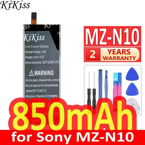 High Capacity MZ-N10 Lip-3WMB 850mAh Portable Music Player Battery Durable For Sony MZ-N10 MD N10 Li