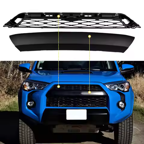 Fits 2014-2019 Toyota 4Runner TRD PRO Front Bumper Upper Grille Set Intake Grille Cover Automotive M