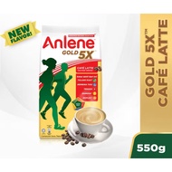ANLENE Gold 5X High Calcium High Protein Cafe Latte/ Dark Chocolate Milk Powder Susu Tepung 550g EXP