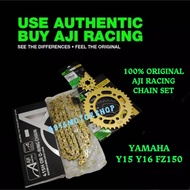 AJI RACING Y15ZR Y16ZR Y15 Y16 FZ150 FZ 150 AJI RACING 415 415H CHAIN RANTAI [ O-RING / HD ] + SPROCKET SPOKET RK DID