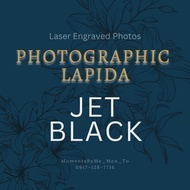 ♞Laser Engraved Lapida/ Photographic Lapida/ Jet Black Granite
