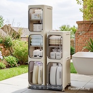 Compartment Slot Storage Cabinet Kitchen Storage Cabinet Bathroom Storage Cabinet Multi-Layer Storag