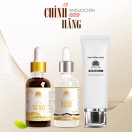 Combo to remove acne, melasma, pitted scars, An Duoc Son skin care including Regenerating Serum 30ml