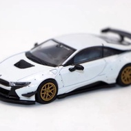 Para64 1/64 LBWK BMW BMW i8 Sports Car Model Simulation Toy Car Collection Ornaments Out of Print Mo