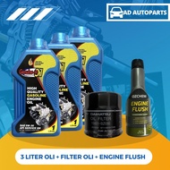 Daihatsu 5W-30 3 Liter Oil Change Package + Oil Filter + Engine Flush