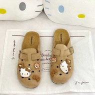 พร้อมส่ง (ของแท้ 100%) Sanrio x Hello Kitty รองเท้าแตะ