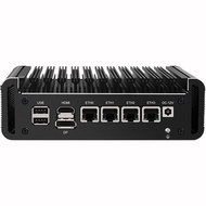 Micro Firewall Appliance, 4 Inter i226-V 2.5Gbe LAN Ports, Fanless Mini PC Celeron N5105 Quad Core, 
