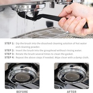 51/53/54/58mm Bristles Cleaning Brush Group Head Espresso Coffee Machine Detachable 360° Nylon Clean