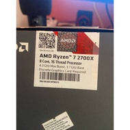 RYZEN 7 2700X WITH BOX NO COOLER