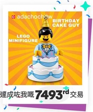 Lego 71021 Minifigure Birthday Cake Guy人扮生日蛋糕連底板說明書包裝袋 全新開袋確認