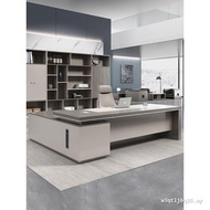 Foshan Desk Boss Desk Simple Modern Atmospheric Presidential Desk Furniture Big Workbench Manager Ch