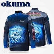 《台灣現貨》【未凡運動】OKUMA 釣魚服 釣魚衫 透氣吸汗防曬霜釣魚服 戶外運動服 長袖T恤 休閒上衣  露天市集