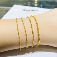 EMAS 375 RANTAI TANGAN GILA GILA 375 GOLD BRACELET