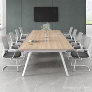 【FYS】Conference Table Long Table Desk Chair Combination Simple Modern Small Negotiation Office Furni