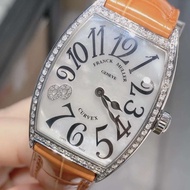 Franck Muller/FM Barrel Shape Diamond-Studded English Women's Watch 2852