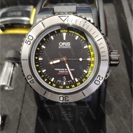 ORIS AQUIS DEPTH GAUGE  BLACK DIAL GENTS 01 733 7675 4754-Set RS