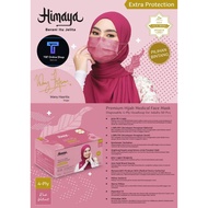 Red Velvet HIMAYA HEADLOOP (HIJAB) MASK 4 Ply Premium Medical Face Mask Mask