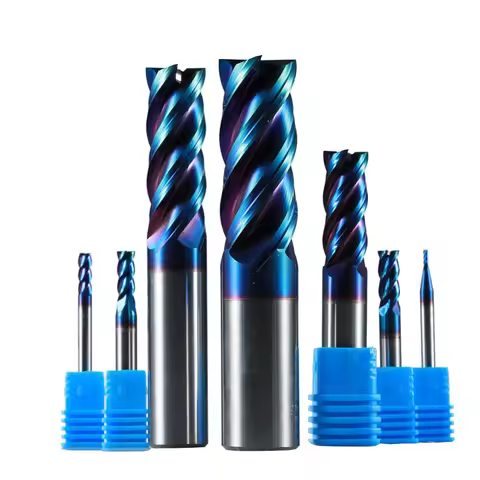 1pc carbide steel end mill 4 flute straight endmill cnc profile cutter end milling cutter d1-d20 for