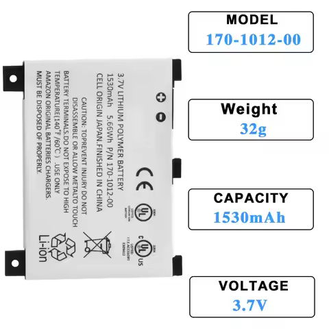 S11S01A Kindle E-reader Battery 1530mAh,K2 170-1012-00 E-book Reader Li-ion Batteries for Kindle2 D0