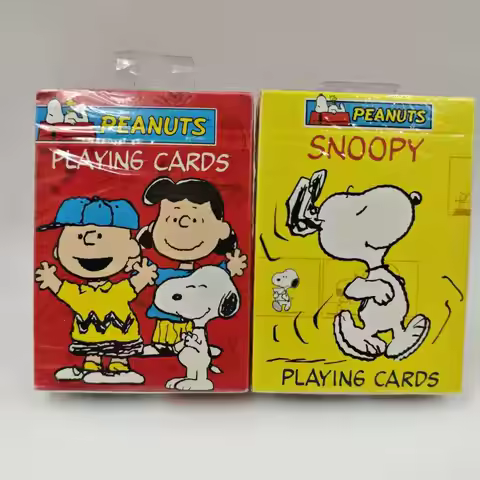 Anime Snoopy Old Factory Collection Series Smooth Flower Cut Poker Board Game Party Game