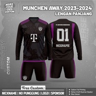 Bayern Munich Away 2023 Long Football Jersey [Free Logo, Name and Number]