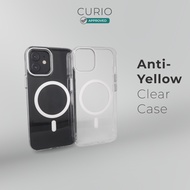CURIO Clear Case - Magnetic Anti-Yellow, Ultra Clear & Shockproof Hard Cover