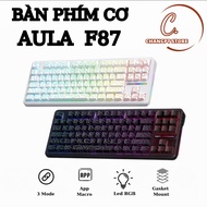 AULA F87 PRO GAMING MECHANICAL KEYBOARD 3 MODE - RGB LED - TAIL CIRCUIT - HOTSWAP 5 PIN