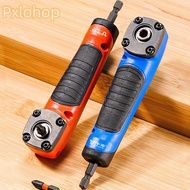PXLOHOP Electric Corner Screwdriver, High Torque Manual Tool Right Angle Screwdriver,  Multifunction