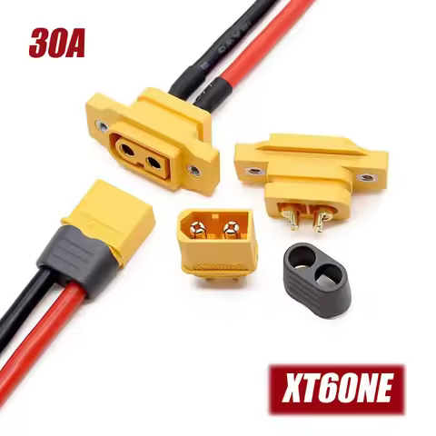 30A XT60NE Male Female Plug Socket XT60 Lithium Battery Charging Connector Wire Fixed Female Head We