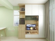 🌞🍰观塘業旺邨 九龍啟欣苑 儲物櫃訂做 電視櫃 電視地櫃 客廳櫃設計訂做 裝修公司