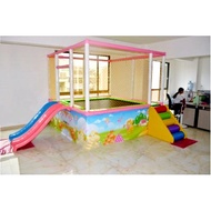 Factory Direct Sale Children's Trampoline Indoor Trampoline Toddler Jumping Bed Amusement Park Slide