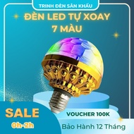 |7-color self-rotating led light bulb| Discos, stage rooms,... Easy to install any wallet