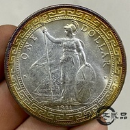 Collection Rare 1911 Year Foreign Queen Station Foreign Back One Yuan Multicolored Original Light Re