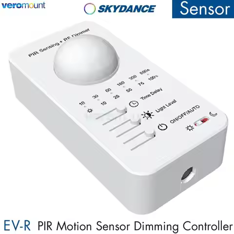 Skydance EV-R 5-24VDC 1CH*3A PIR Motion Sensor Dimming Controller 2.4G RF Remote Control Daylight De