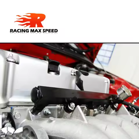 K SERIES BLACK FUEL RAIL SUIT FOR H0NDA K20 K24 RSX CIV1C SI INTEGRA EP3 with 0-160PSI gauge